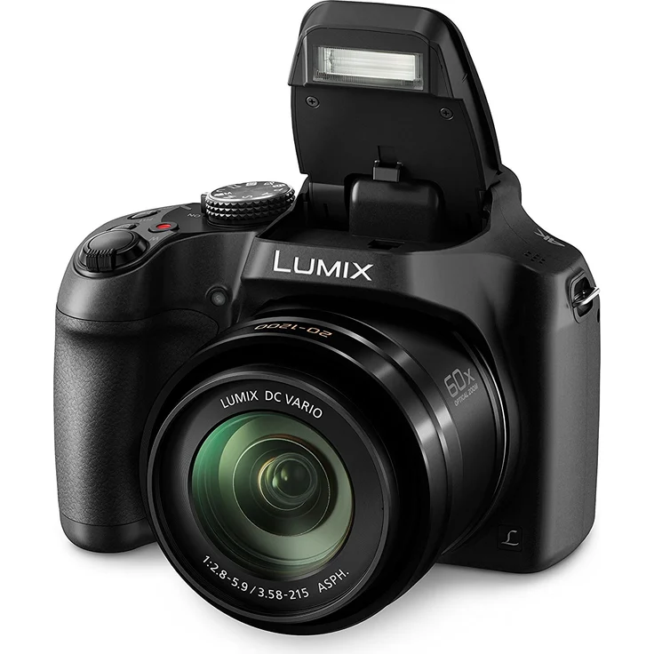Panasonic Lumix DC-FZ82 Bridgekamera (18 Megapixel, 20 mm Weitwinkel, 60x opt. Zoom, 4K30p Videoaufname, Hybrid Kontrast AF) schwarz – Bild 2