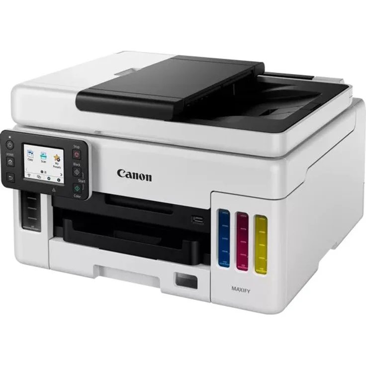 Canon MAXIFY GX6050 (3-in-1) Multifunktionsdrucker - (Tintenstrahl) Farbe, Druckgeschwindigkeit: 24 s/w, 15,5 Farbe, Auflösung: 1200 x 600, WLAN, AirPrint, Mobile Print, Cloud Print (4470C006) – Bild 3