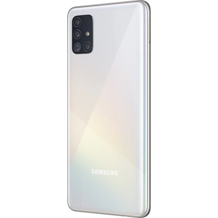 Samsung Galaxy A51 Smartphone 16,51cm (6,5 Zoll) Super AMOLED-Display, 128GB interner Speicher, 4GB RAM, Nano-SIM, Android, Prism Crush White – Bild 4