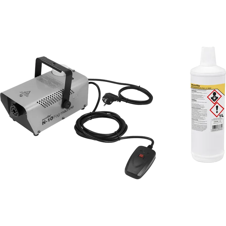 Eurolite Set N-10 silber, B Basic Nebelfluid 1l
