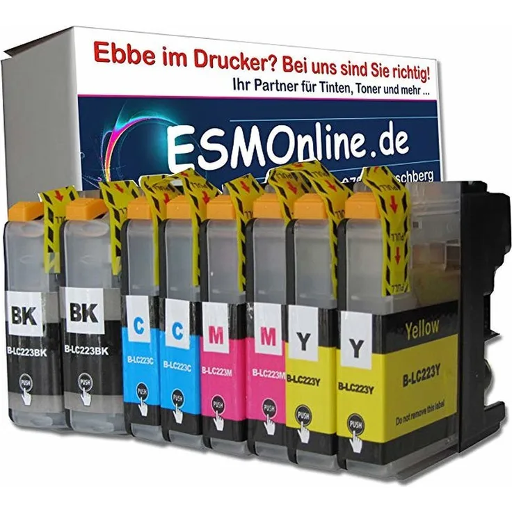 Ink Cartridge DC 8 Multi-Pack XL Druckerpatronen komp. zu Brother LC123 XL Version mit V3 - Chip · Brother MFC j 245 470 650 870 4410 4510 4610 4710 6520 6720 6920 / Brother DCP j 132 132WG1 152 552 752 4110 mit Chip