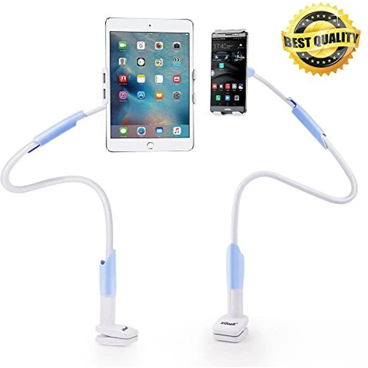 Schwanenhals Handy Tablet Halterung ,ieGeek 360 ° Drehen Handyhalter Universal Lazy Halterung Einstellbare Halter(1 Meter) Smartphones Tablet Desktop Halter Ständer für iPhone 7/7 Plus/6S/6 Plus,iPad,Samsung Galaxy S8/S8 Plus Tab(4-10.6 Zoll)