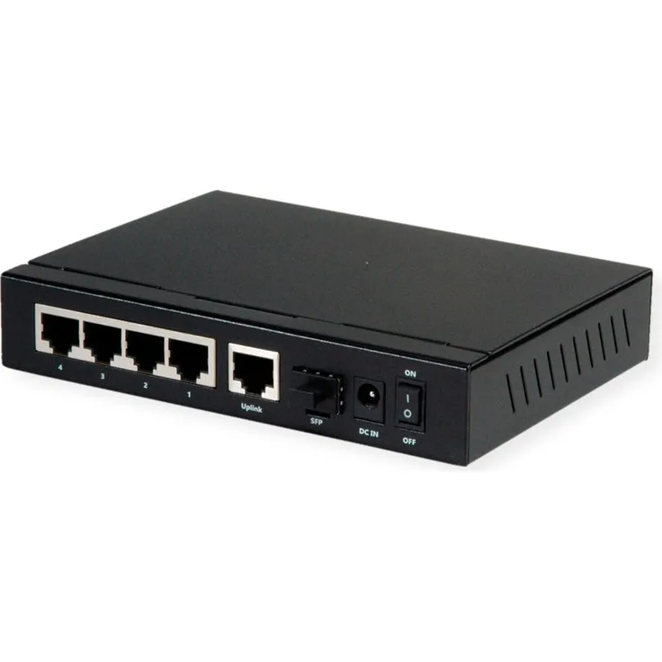 ROLINE Gigabit Ethernet Switch 6 Ports (5x 10-100-1000 + 1x SFP, 4x PoE+) (21.14.3524)