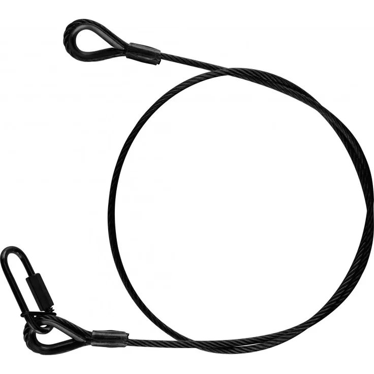 Riggatec Sicherungsseil, Safety 100cm x 4 mm bis 16 kg schwarz