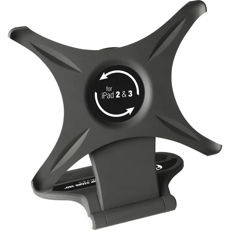 Adam Hall Stands SMS 360 B - 360°-Tischstativ für IPad 2 & 3 schwarz 