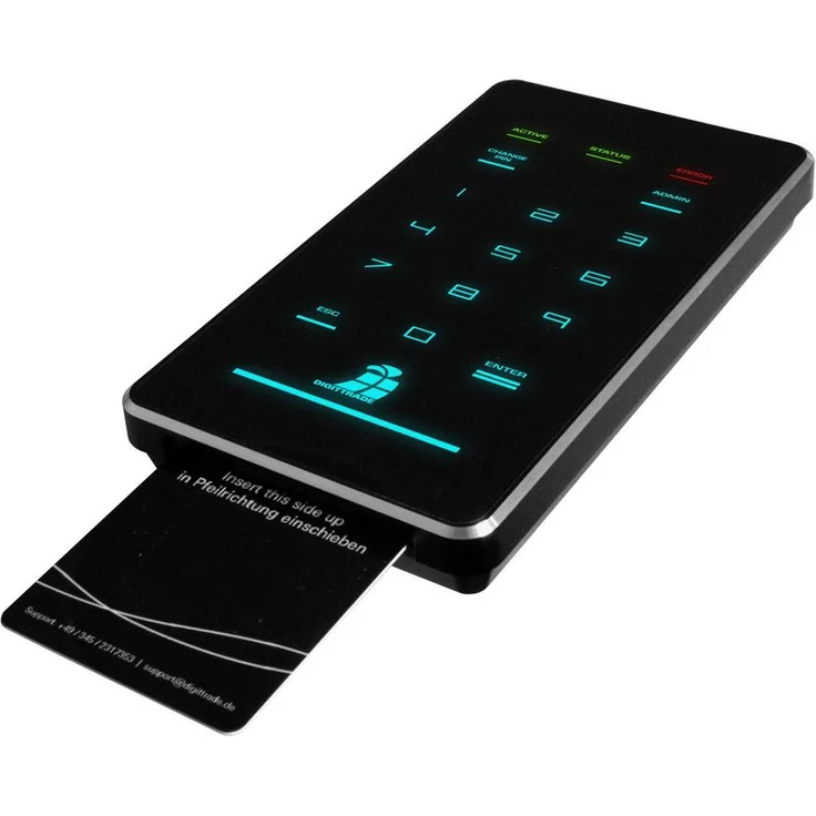 DIGITTRADE HS256 S3 High Security - Festplatte - verschlüsselt - 1 TB - extern (tragbar) - 2.5 Zoll (6.4 cm) - 5400 rpm - Puffer: 8 MB - FIPS 140-2 Level 3, FIPS 197 (DG-HS256S3-1TB) – Bild 2