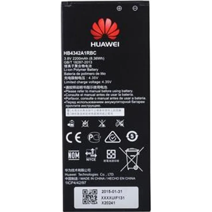 Original Huawei Li-Ion Akku mit 2200 mAh für Huawei Y6 - HB4342A1RBC