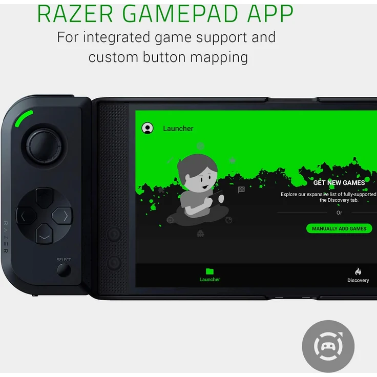 Razer Junglecat - Mobiler doppelseitiger Gaming-Controller für Android, modulares Design, Mobile Gamepad App, Bluetooth mit niedrigen Latenzen, für Razer Phone 2, Huawei P30 Pro und Samsung Galaxy S10+, schwarz (RZ06-03090100-R3M1) – Bild 6