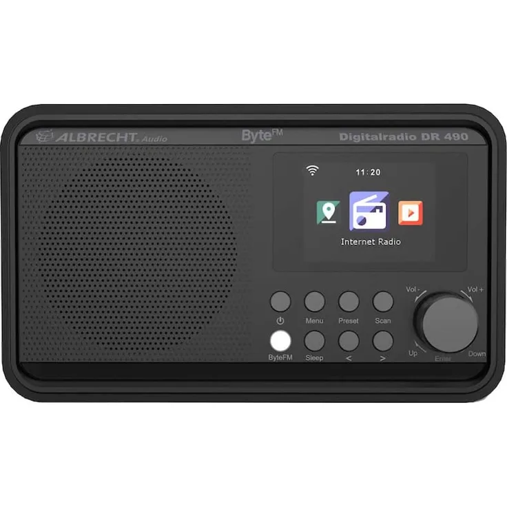 Albrecht DR 490 ByteFM Internet/DAB+/UKW Internet Tischradio DAB+, UKW Internetradio, UKW Inkl. Fernbedienung Schwarz (27492)