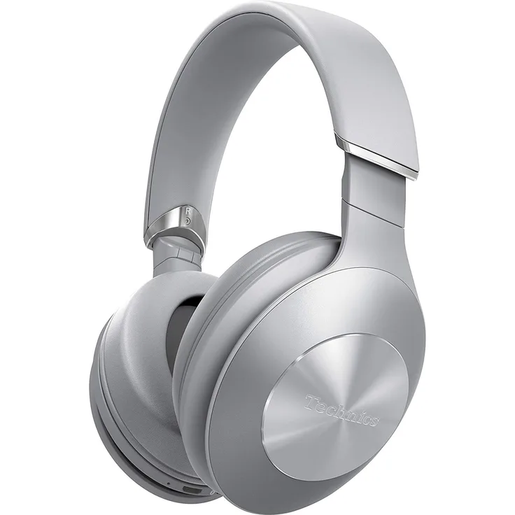 Technics EAH-F50B Premium Bluetooth Kopfhörer Over Ear (High Resolution Audio, kabellos, 35h Akku, Schnellladen) silber