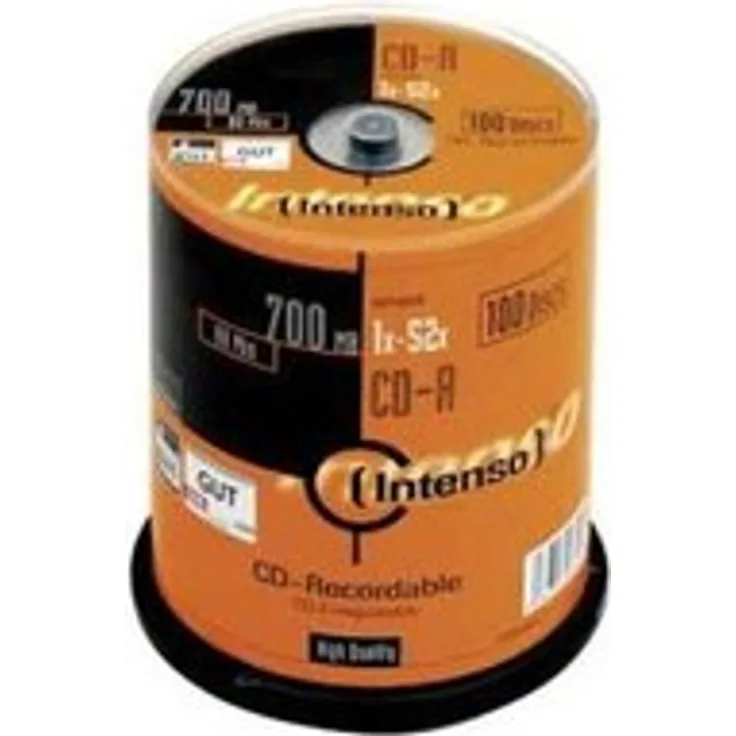 Intenso CD-R 100er Spindel 700MB 52x Speed CD-Rohlinge - Preisvergleich