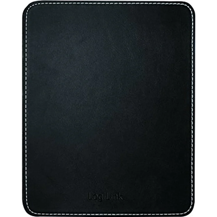 LogiLink ID0150 Mauspad im Lederdesign mit Rutschfester Gummi-Unterseite schwarz