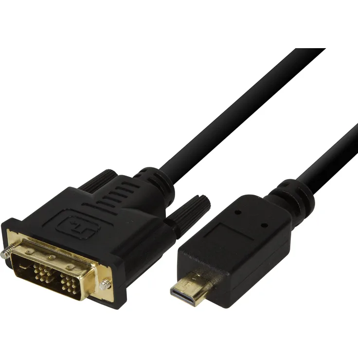 BIGtec 2m micro HDMI / DVI Kabel - HDMI D Stecker auf DVI-D Stecker / vergoldete Stecker und Pins