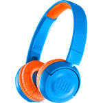 JBL JR300BT Kinder-Kopfhörer - Kabellose Bluetooth On-Ear Kopfhörer mit Lautstärkebegrenzung - Speziell entwickelt für Kinder Blau