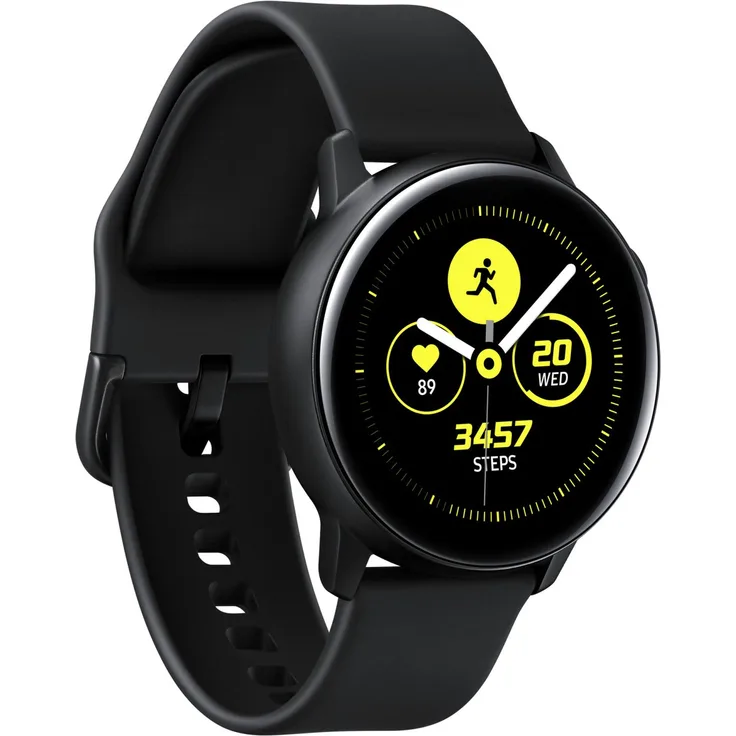 Samsung Galaxy Watch Active Smartwatch GPS, Unisex, Einheitsgröße, Aluminiumgehäuse, Schwarz