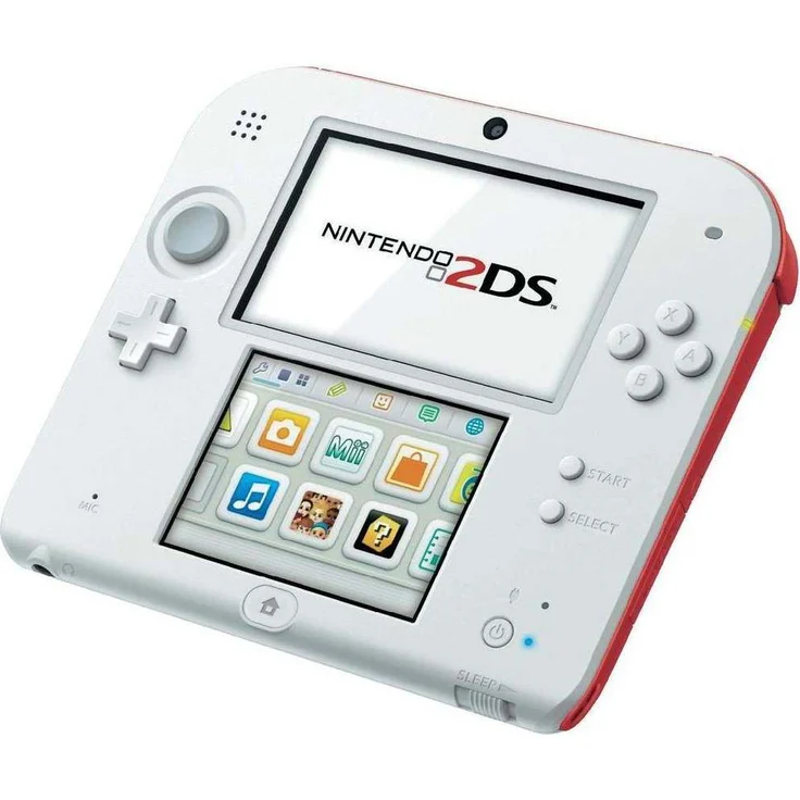 Nintendo 2DS Weiß-Rot 256MB & 4GB Speicherkarte Bundle inkl. New Super Mario Bros. 2 – Bild 3