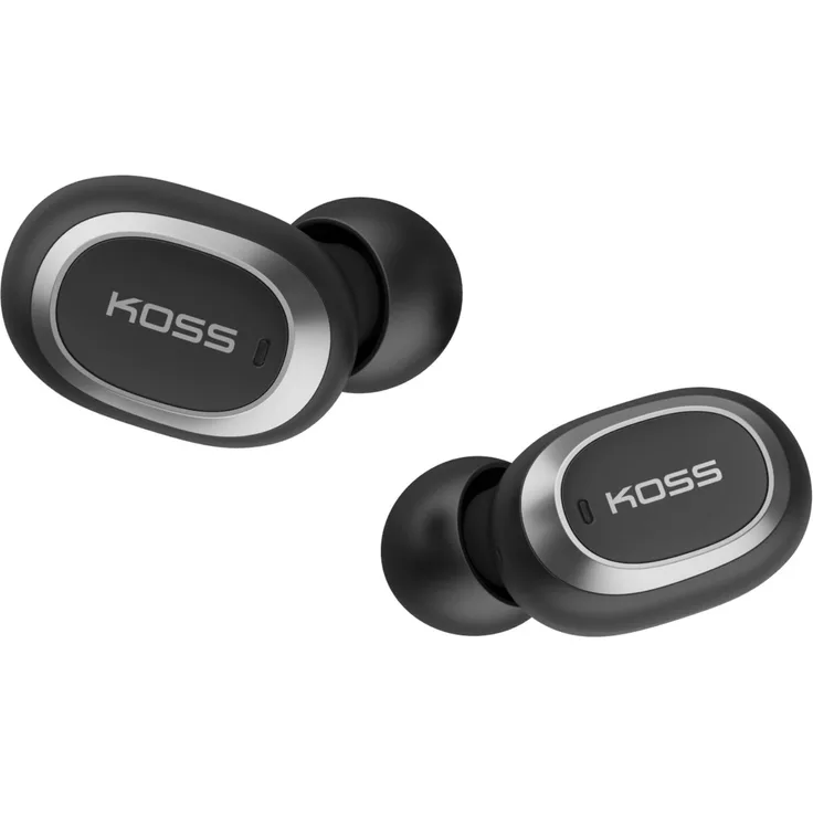 Koss TWS250i True Wireless In-Ear-Kopfhörer mit Bluetooth, spritzwassergeschützt, schwarz