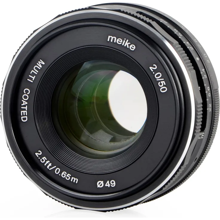 Meike Objektiv 50mm F2.0 für Sony E-Mount, multicoated