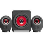 Mars Gaming MSX, altavoces PC 35W, 5 modos multimedia, subwoofer 2.1, Jack 3.5mm