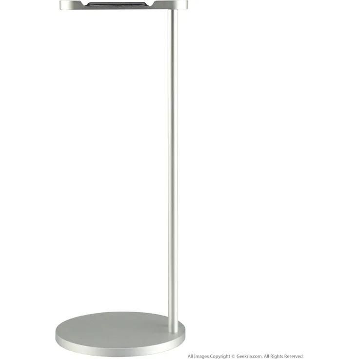 Aluminium Kopfhörer Ständer/Headset Halter/Schreibtisch Display Aufhänger, passend für Sennheiser Sony, Beyerdynamic und viele Kopfhörer (Silber)