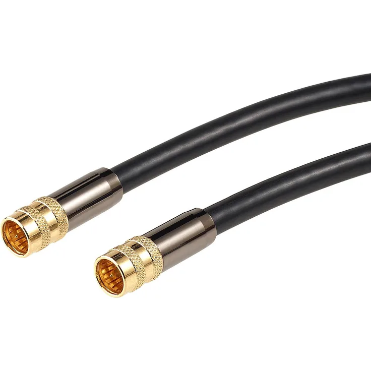 auvisio Sat Kabel: HDTV-Sat-Antennenkabel (F-Stecker), 2 m, 105 dB, 4-fache Abschirmung (Sat Anschlusskabel)