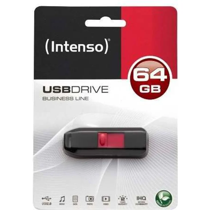 Intenso Business Line 64 GB USB-Stick USB 2.0 schwarz – Bild 2