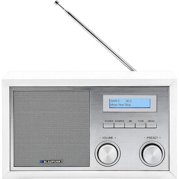 Blaupunkt RXD-180-WH Retro-Radio weiß, silber – Bild 1