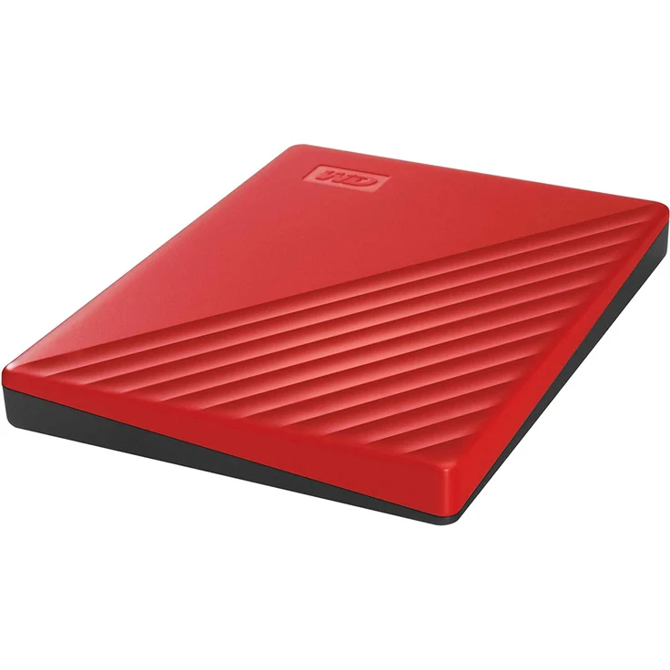 WD My Passport WDBYVG0020BRD - Festplatte - verschlüsselt - 2 TB - extern (tragbar) - USB 3.2 Gen 1 - 256-Bit-AES - Rot (WDBYVG0020BRD-WESN) – Bild 4