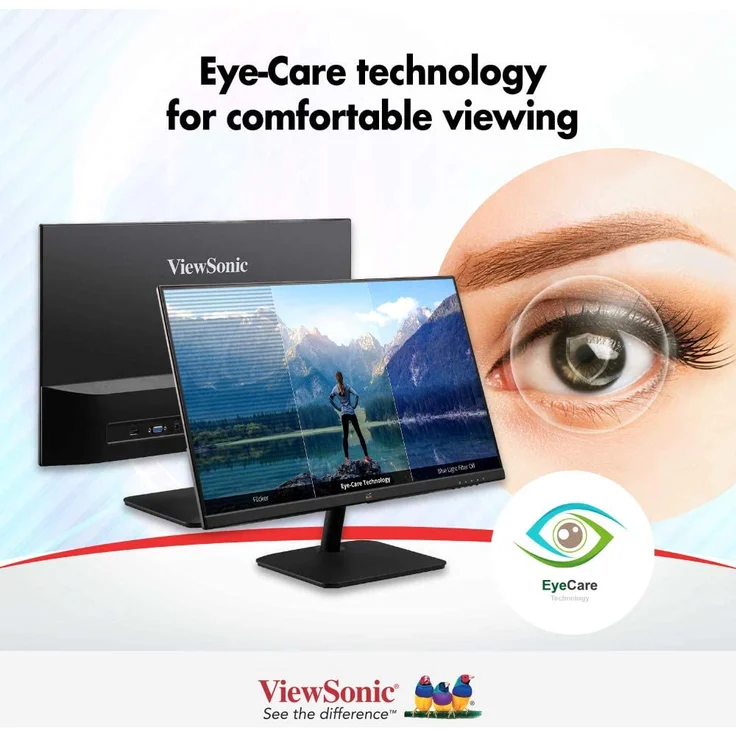 Viewsonic VA2432-H - 24 Zoll, Full HD (1920 x 1080), IPS-Panel, 75Hz, 4ms, 250cd/m² (VA2432-H) – Bild 6