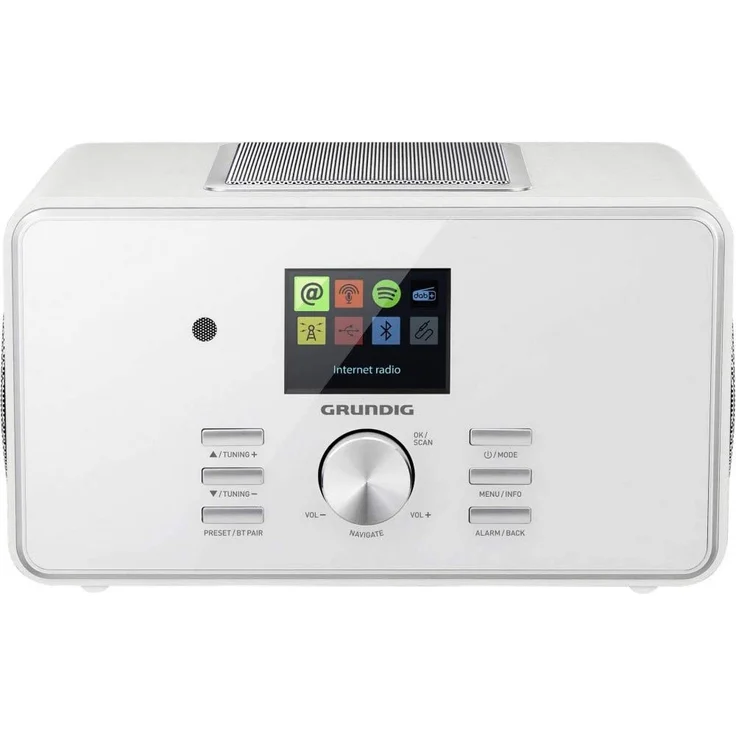 Grundig DTR 6000 X Tischradio mit Bluetooth, WLAN, TFT-Display, weiß – Bild 2