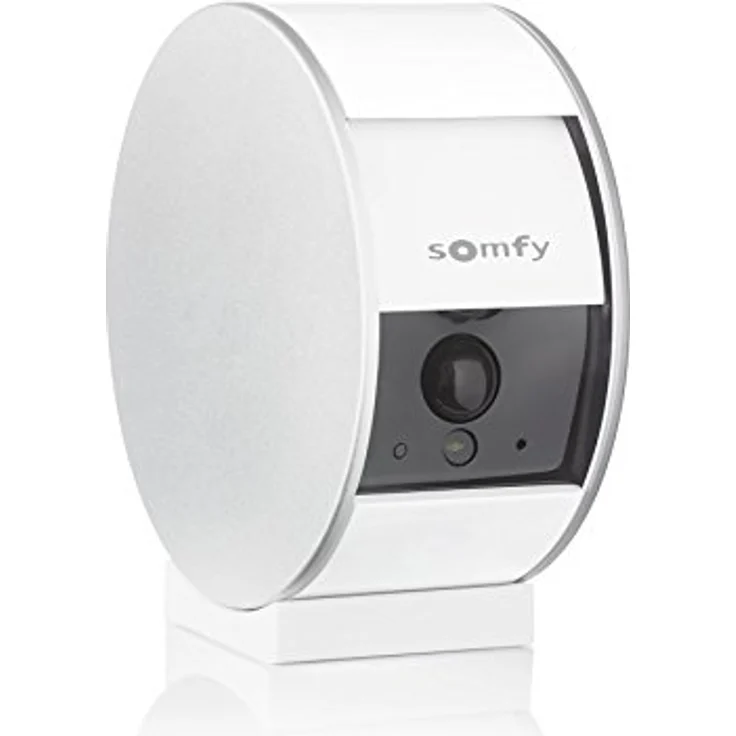 Somfy 2401507 Innenkamera (mit automatischer Blende, 130° Weitwinkel Blick, 8-fach Zoom, Nachtsichtfunktion, Lautsprecher und Mikrofon, Bewegungsmelder) – Bild 1