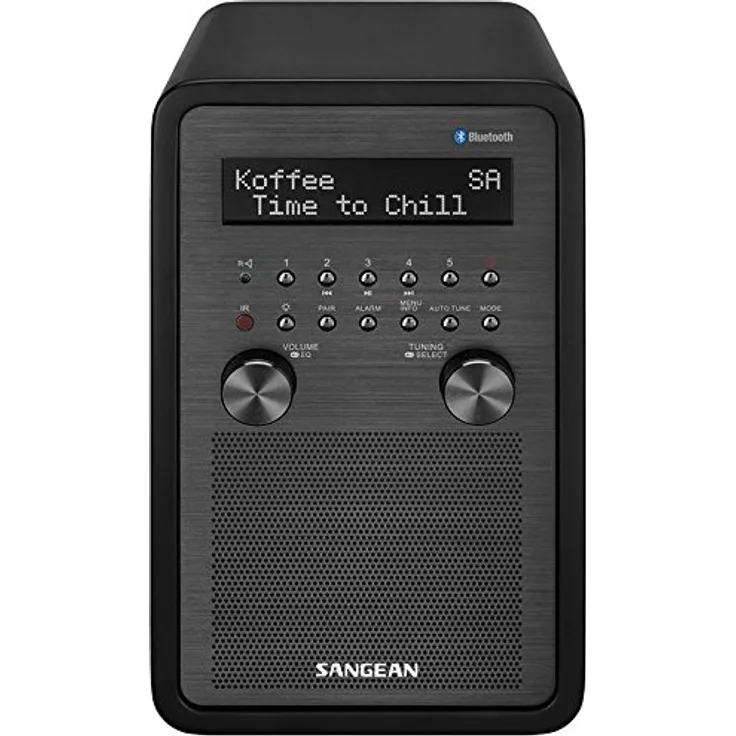 Sangean DDR-60BT Digitalradio ( DAB+, UKW-RDS, Bluetooth, AUX-In, Lautsprecheranschluss) mattschwarz