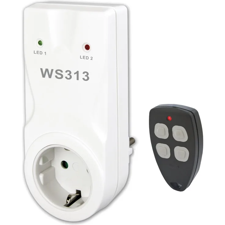 Elektrobock WS313 Fernbedienung mit Empfänger Zwischensteckdose, 3 V
