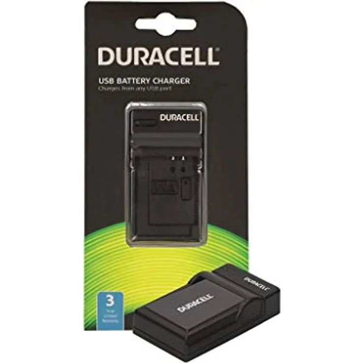 Duracell DRN5925 Ladegerät mit USB Kabel