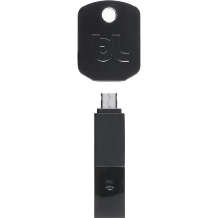 BlueLounge KI-MC-BL Kii USB-Adapter auf Micro-USB (für Smartphones, Tablets u.a.) schwarz