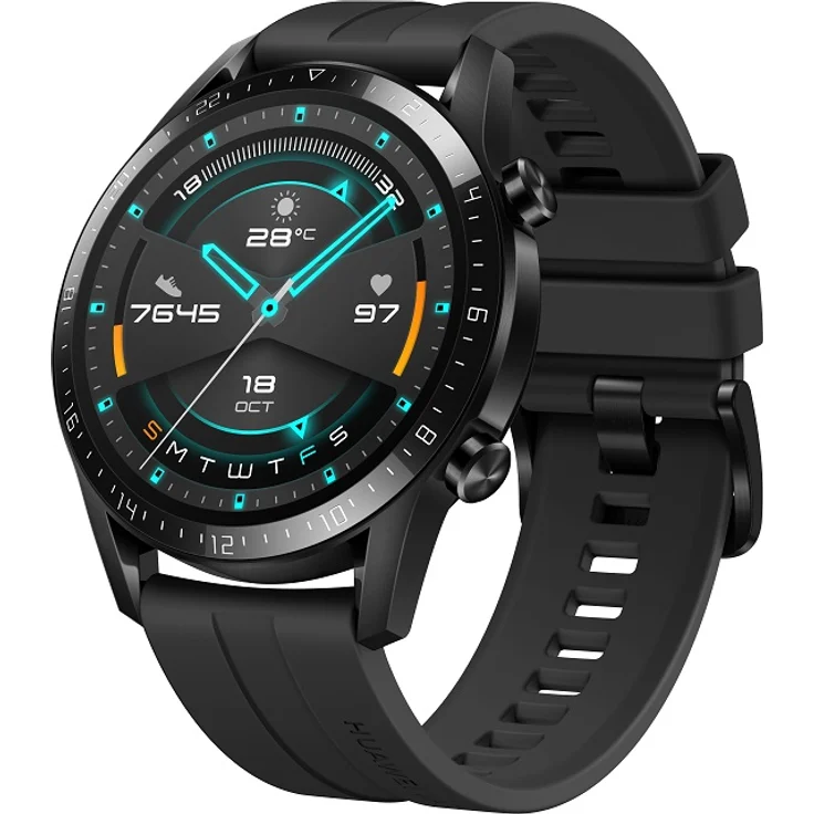 Huawei Watch GT2 Smartwatch GPS, Unisex, 46mm, Schwarz/Matte Black – Bild 4