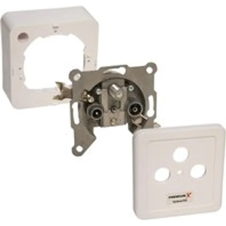 X PX3 Antennendose 3-Fach Enddose Antennen-Dose Einzel und Stichleitungsdose Aufputz Unterputz SAT-TV-RADIO HD Multimediadose - Preisvergleich