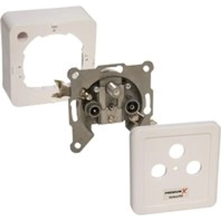 X PX3 Antennendose 3-Fach Enddose Antennen-Dose Einzel und Stichleitungsdose Aufputz Unterputz SAT-TV-RADIO HD Multimediadose - Preisvergleich – Bild 1