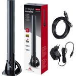 Maclean MCTV-930 Zimmerantenne TV Radio Antenne HDTV DVB-T2 DVB-T LTE DAB UKW 100dBµV Verstärker Digital Terrestrisch