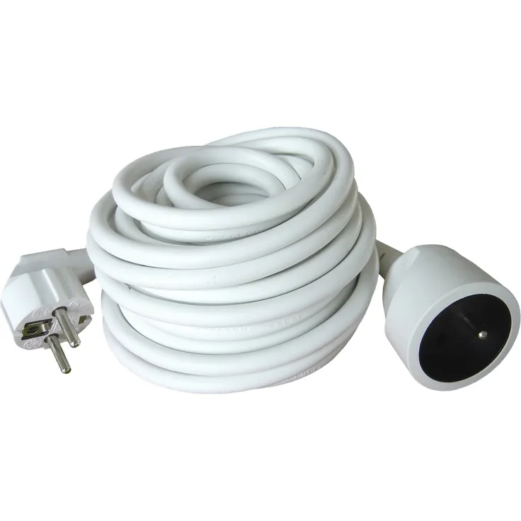 Prolongateur 16A 2P+T HO5VV-F 3G1,5mm² Blanc 10m