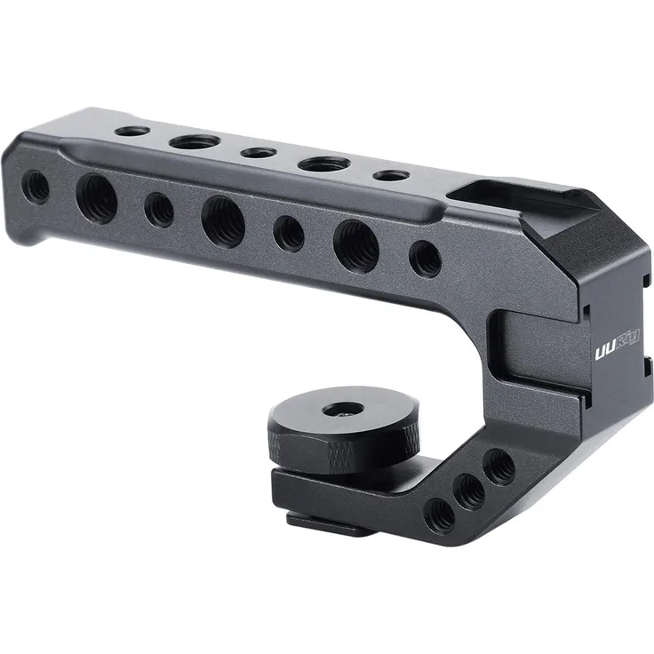 UURig R005 Kamera-Blitzschuh-Griff, Universal-Video-Stabilisierungs-Rig W 3 Cold Shoe Adapter für Sony A7III zum Montieren von Mikrofon, LED-Licht, Monitor, einfache Aufnahmen mit niedrigem Winkel