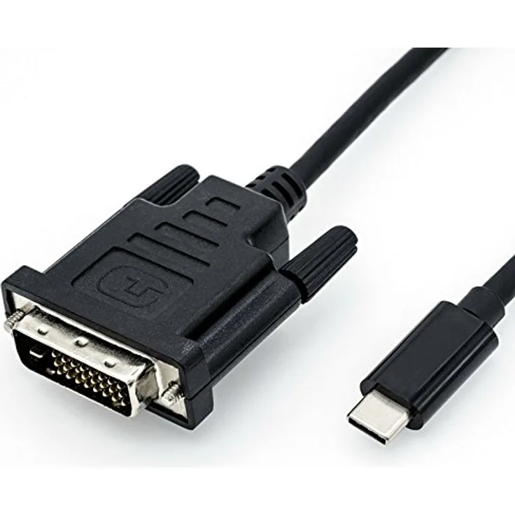 ROLINE 11.04.5831 2m USB C DVI Schwarz Videokabel-Adapter (11.04.5831)