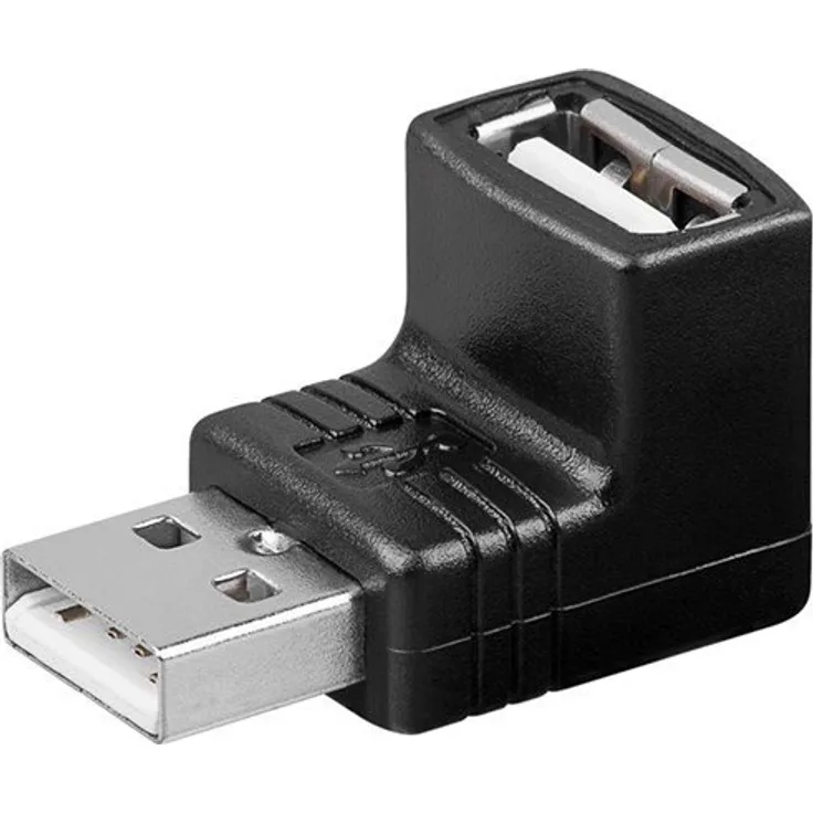 Goobay abgewinkelt USB-Adapter schwarz