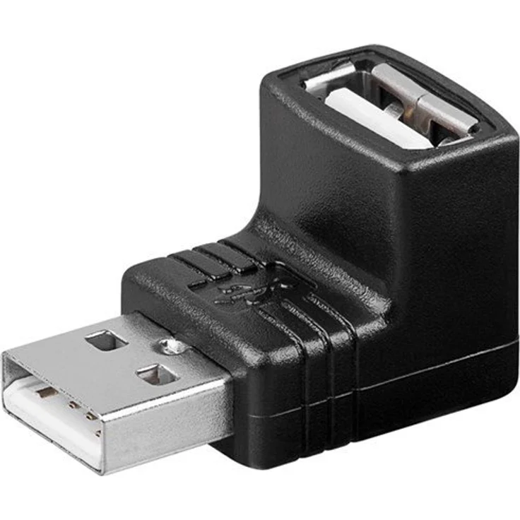 Goobay abgewinkelt USB-Adapter schwarz