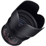 Samyang 50-1,5 Objektiv Video DSLR Canon EF manueller Fokus Videoobjektiv 0,8 Zahnkranz Gear, Porträtobjektiv schwarz
