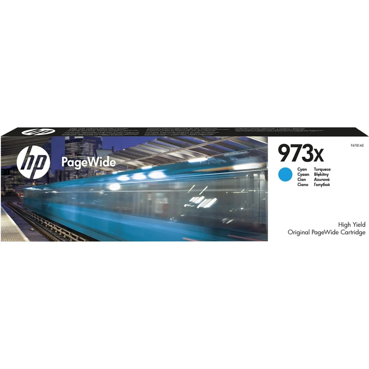 HP 973X Blau Original Druckerpatrone mit hoher Reichweite für HP PageWide – Bild 1