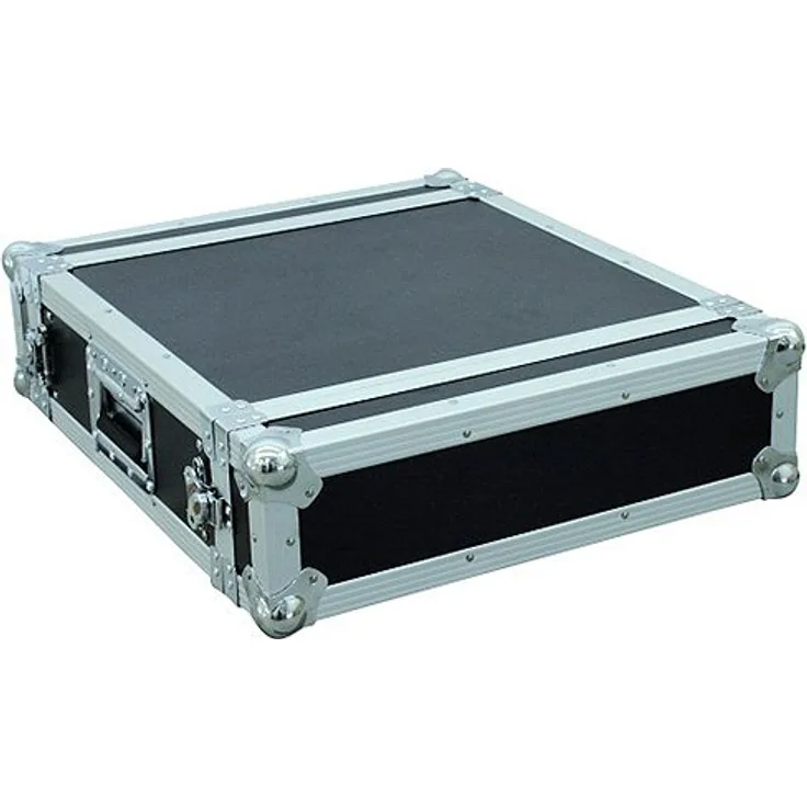 ROADINGER Verstärkerrack PR-1, 3HE, 47cm tief | Flightcase für 483-mm-Geräte (19'') | mehrschichtig verleimtem Holz, schwarz laminiert