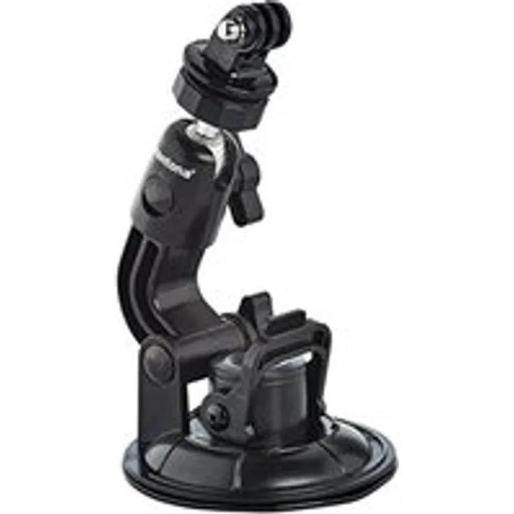 Mantona Saugnapfhalterung 1-Bein Grösse XL (9cm Saugnapf, für GoPro Hero 6 5 4 3+ 3 2 1, Session und andere kompatible Action Cams)