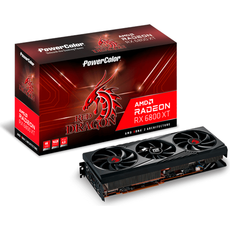 PowerColor AMD Radeon RX 6800 XT Red Dragon, 16GB GDDR6, HDMI, 3xDP