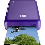 Kodak Mini 2 HD Wireless Mobile Instant Fotodrucker w - 4 Pass patentierte Drucktechnologie (Lila) - Kompatibel mit iOS & Android Geräte - Echte Tinte in Einem Instant